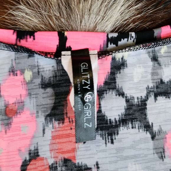 Women's Glitzy Girls Multi Color Blouse NWOT - Picture 3 of 3